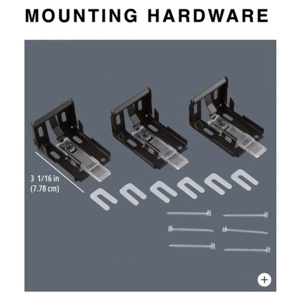Hunter‎ Douglas 1020903 Small Cassette Bracket Kit 3 Pack Bronze Brown